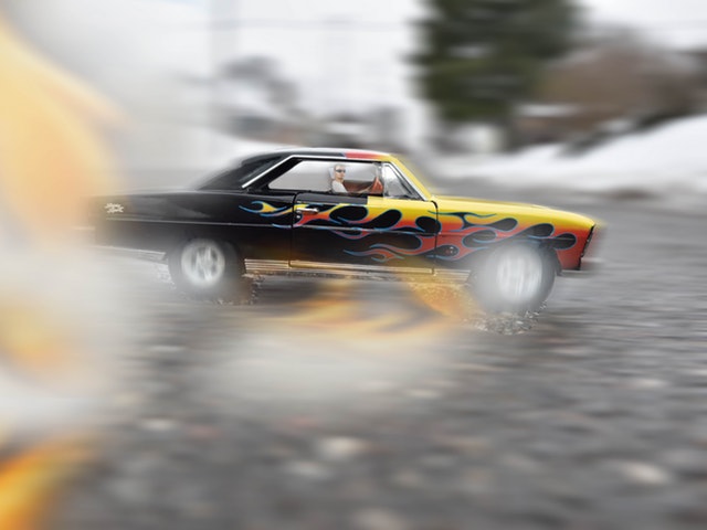 En klassisk streetracebil